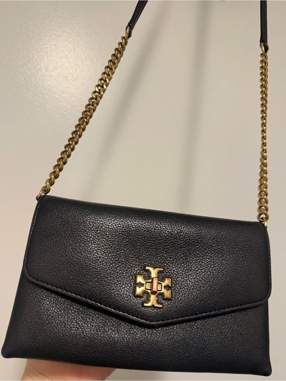 Tory Burch KIRA PEBBLED CHAIN WALLET